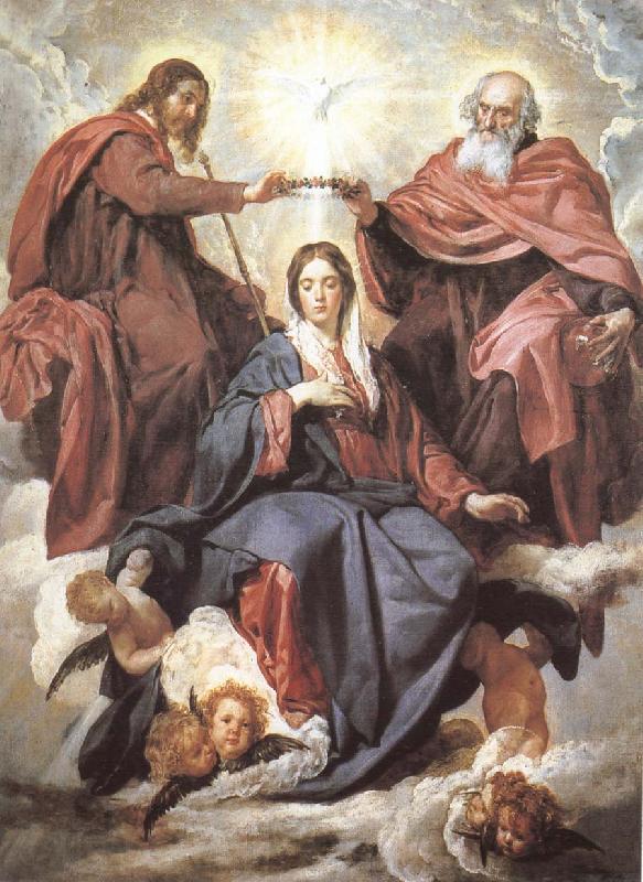 VELAZQUEZ, Diego Rodriguez de Silva y Virgin Mary wearing the coronet